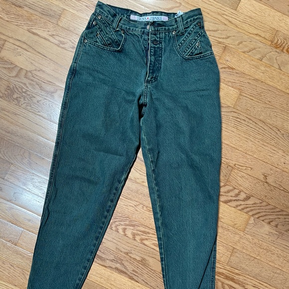 Vintage green ZENA high waisted jeans - Picture 4 of 7